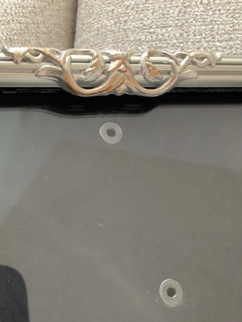 Ornate Silver Picture Frame - Elegant Vintage Home Accent - 5x7 Photo Opening